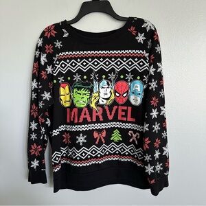 Marvel Comics Retro Christmas Ugly Sweater Avengers Sweatshirt